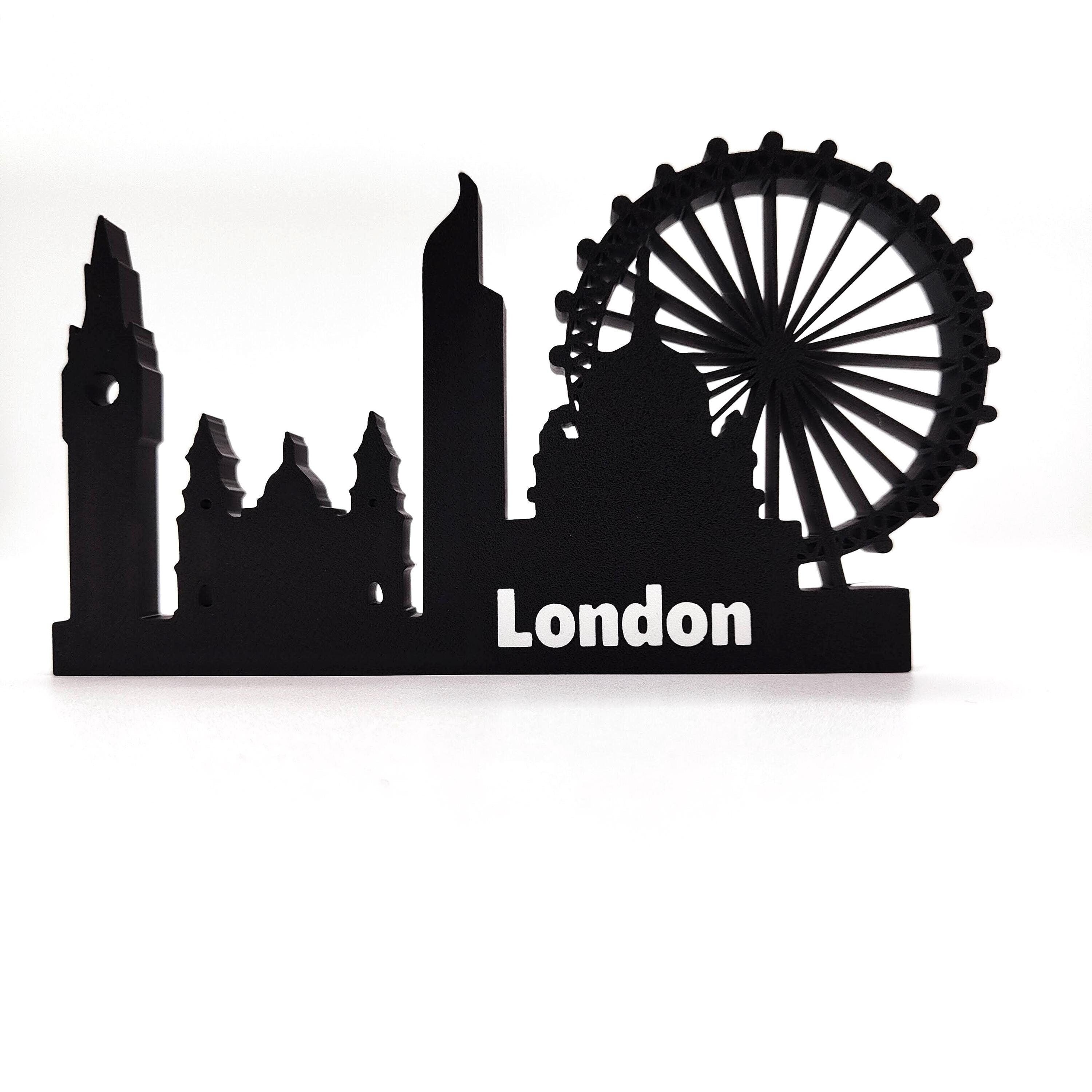 Stunning London Skyline Souvenir - Perfect UK Decor for Home, Shelf, or Desk